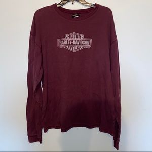 Harley Davidson maroon men’s Bahamas sweater XL
